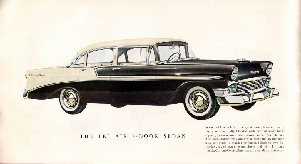 1956 Chevrolet Prestige Brochure Page 1